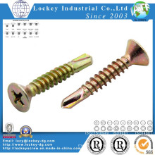 Carbon Steel Flat Head Phillips Self Drilling Screw